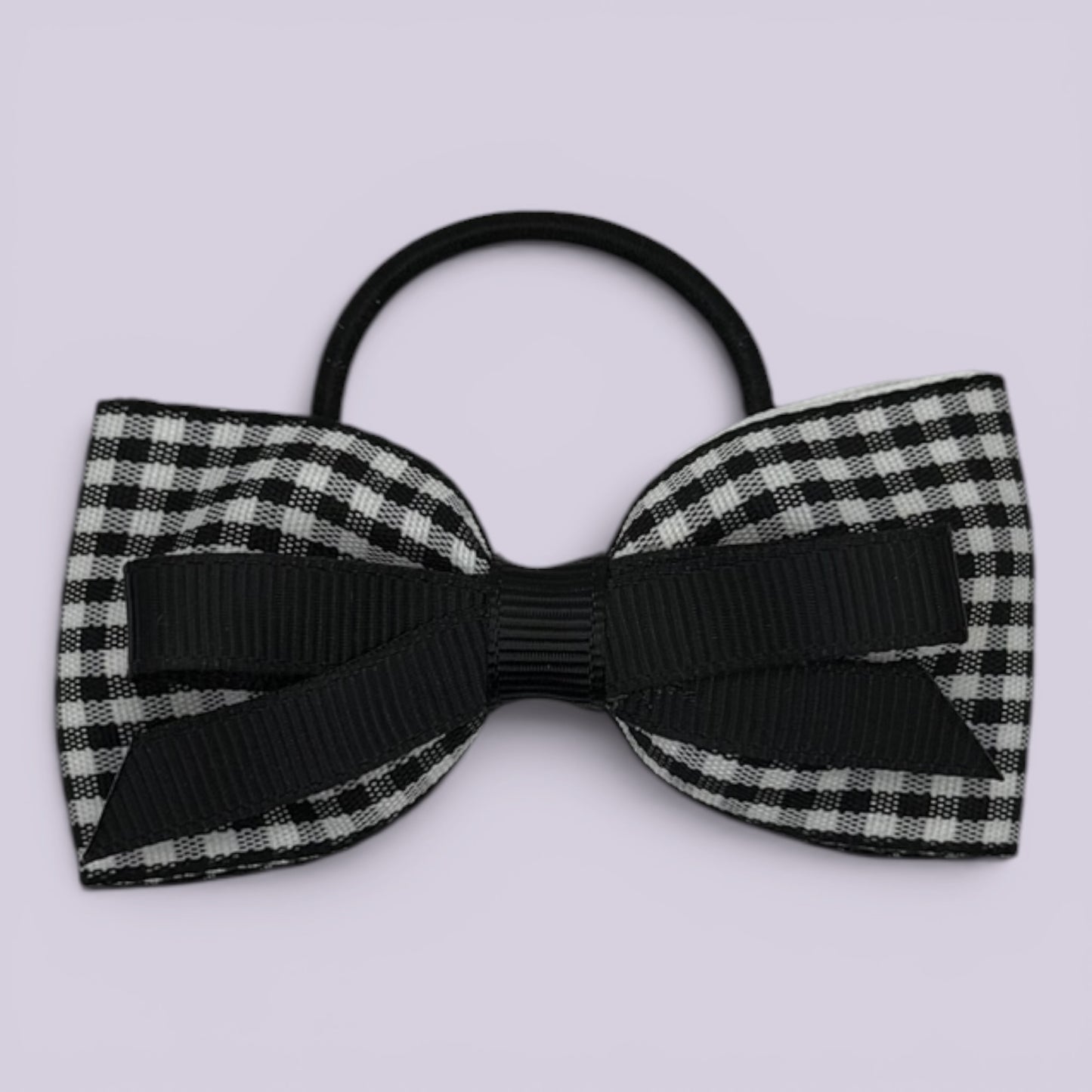 Hattie | Black Gingham Bow Bobble