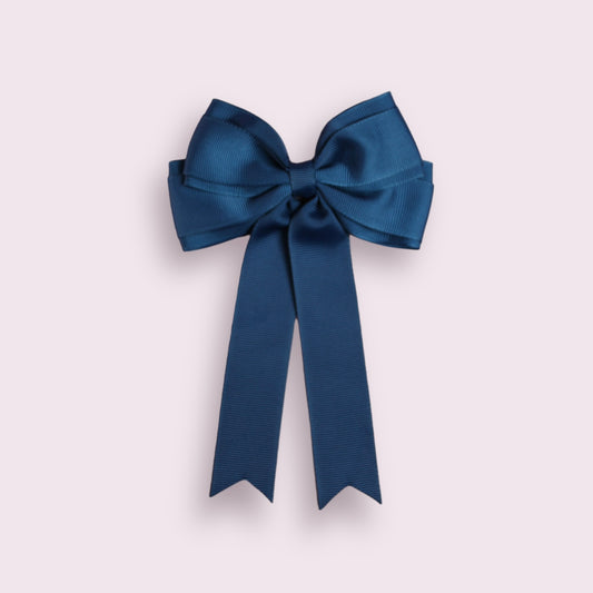 Navy Blue 4.5" Tailed Clip