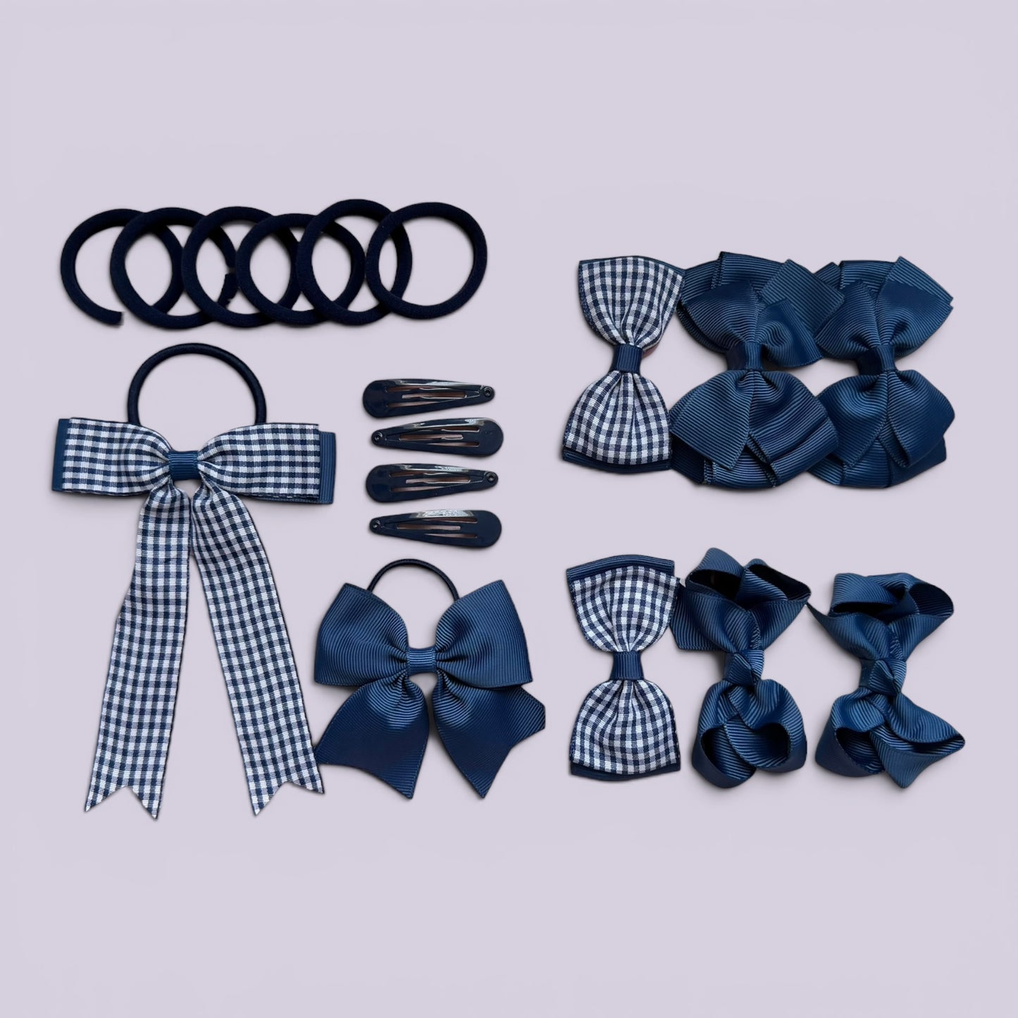 Navy Blue | Ready for School Hair Accessories Bundle