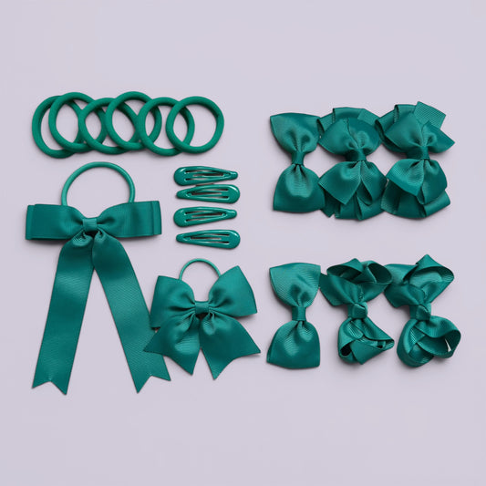 Jade Green | Ready for School Hair Accessories Bundle