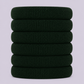 Hunter bottle green soft non damage school hair bobbles