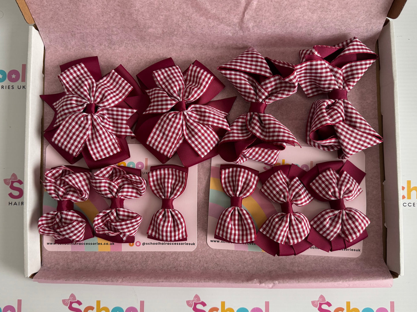 Lost Property Burgundy Bundle! - School Hair Accessories UK