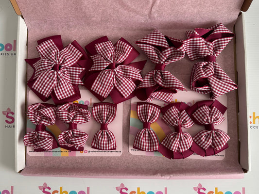 Lost Property Burgundy Bundle! - School Hair Accessories UK