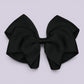 Black school hair bow clip