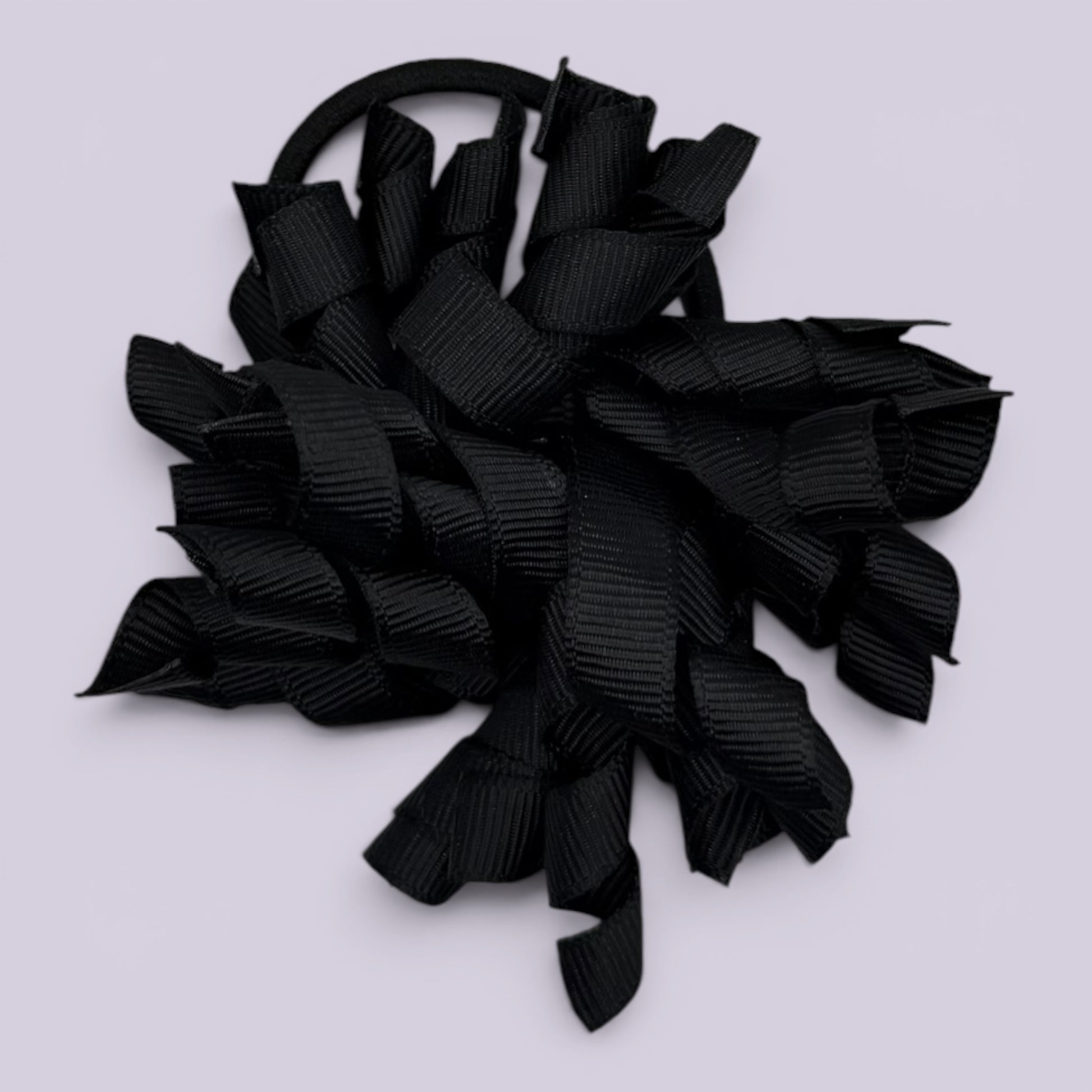 Black korker school hair bow bobble