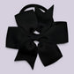 Black pinwheel school hair bow bobble