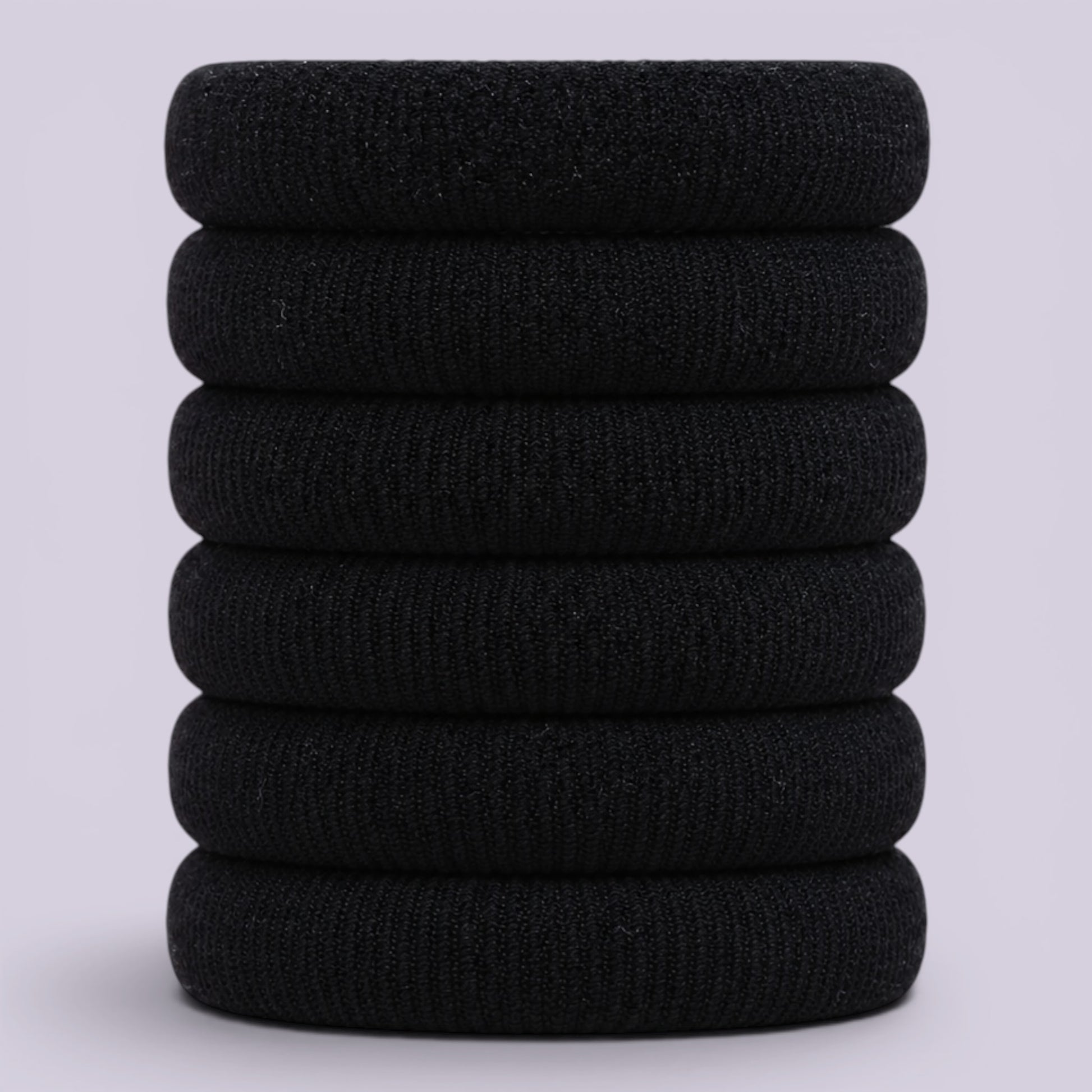 Black soft non damage school hair bobbles