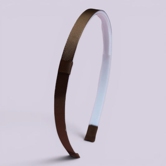 Brown school hair headband