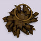 Brown korker bow bobble on card