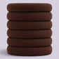 Brown soft non damage school hair bobbles