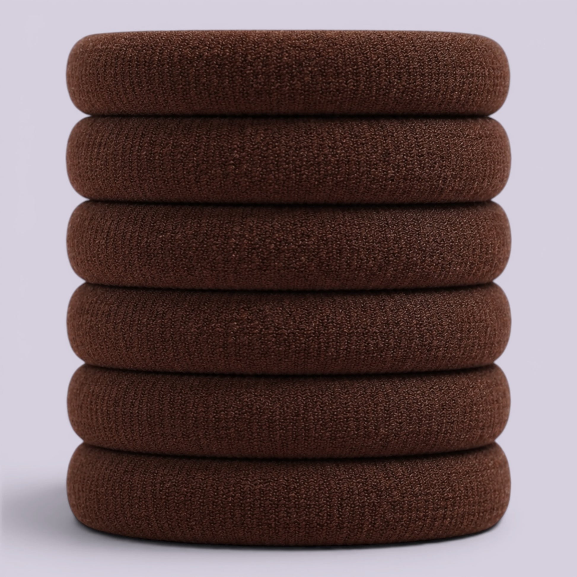 Brown soft non damage school hair bobbles