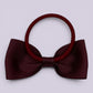 Burgundy maroon bowtie bow bobble on card
