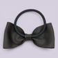 Grey bowtie bow bobble on card