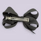 Grey small bow clip on card