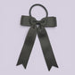 Grey tailed school hair bow bobble