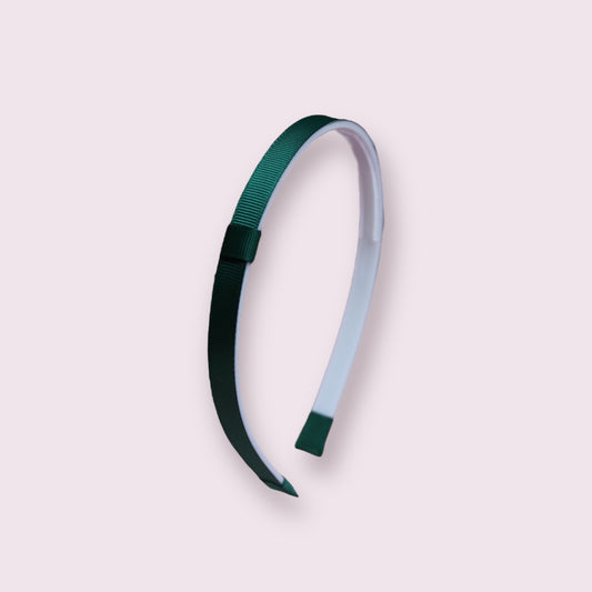 Hunter bottle green school hair headband