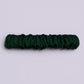 Hunter bottle green silk school hair scrunchie