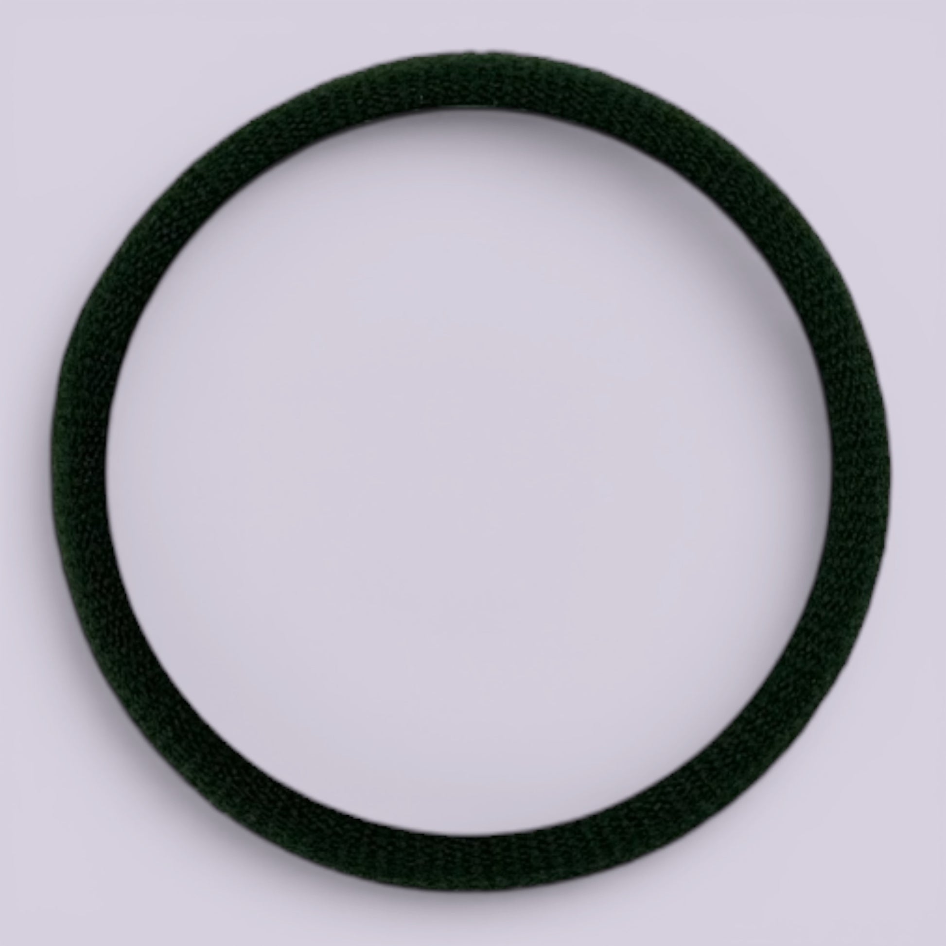 Hunter bottle green soft non damage hair bobbles on card
