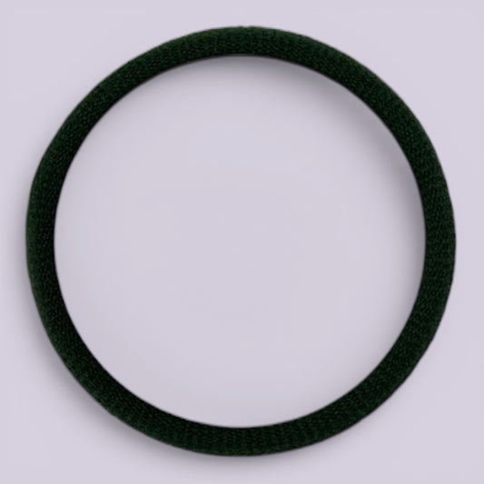 Hunter bottle green soft hair bobbles on card