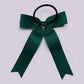 Hunter bottle green tailed bow bobble on card