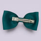 Jade green bowtie bow clip on card