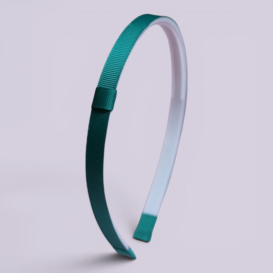 Jade green school hair headband