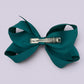 Jade green large bow clip on card
