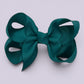 Jade green small school hair bow clip