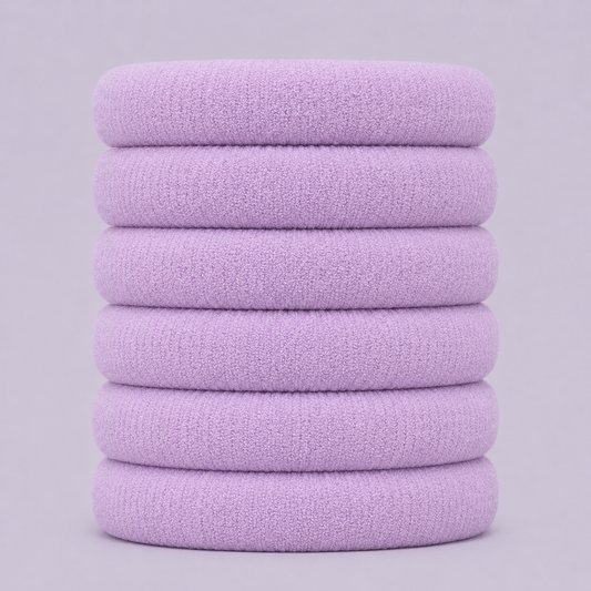 Lilac non damage hair bobbles gentle on hair 