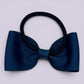 Navy blue bowtie bow bobble on card