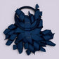 Navy blue korker bow bobble on card