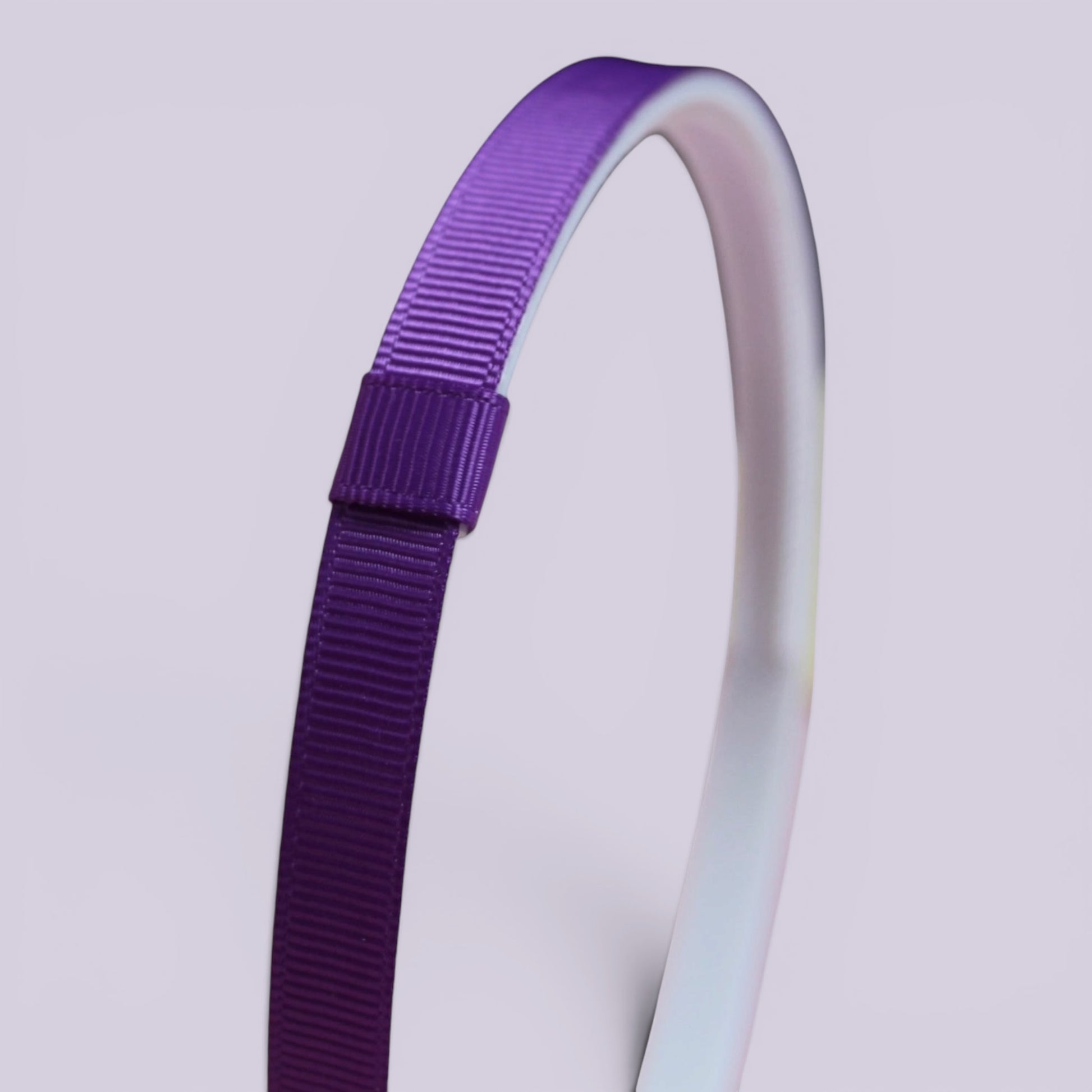 Purple headband side view