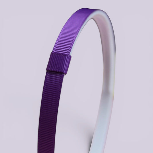 Purple headband side view