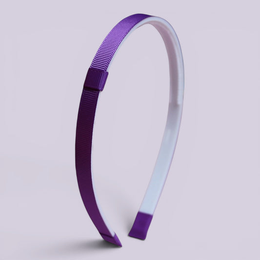 Purple school hair headband