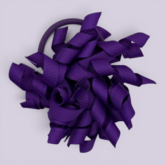 Purple korker school hair bow bobble