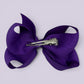 Purple large bow clip on card