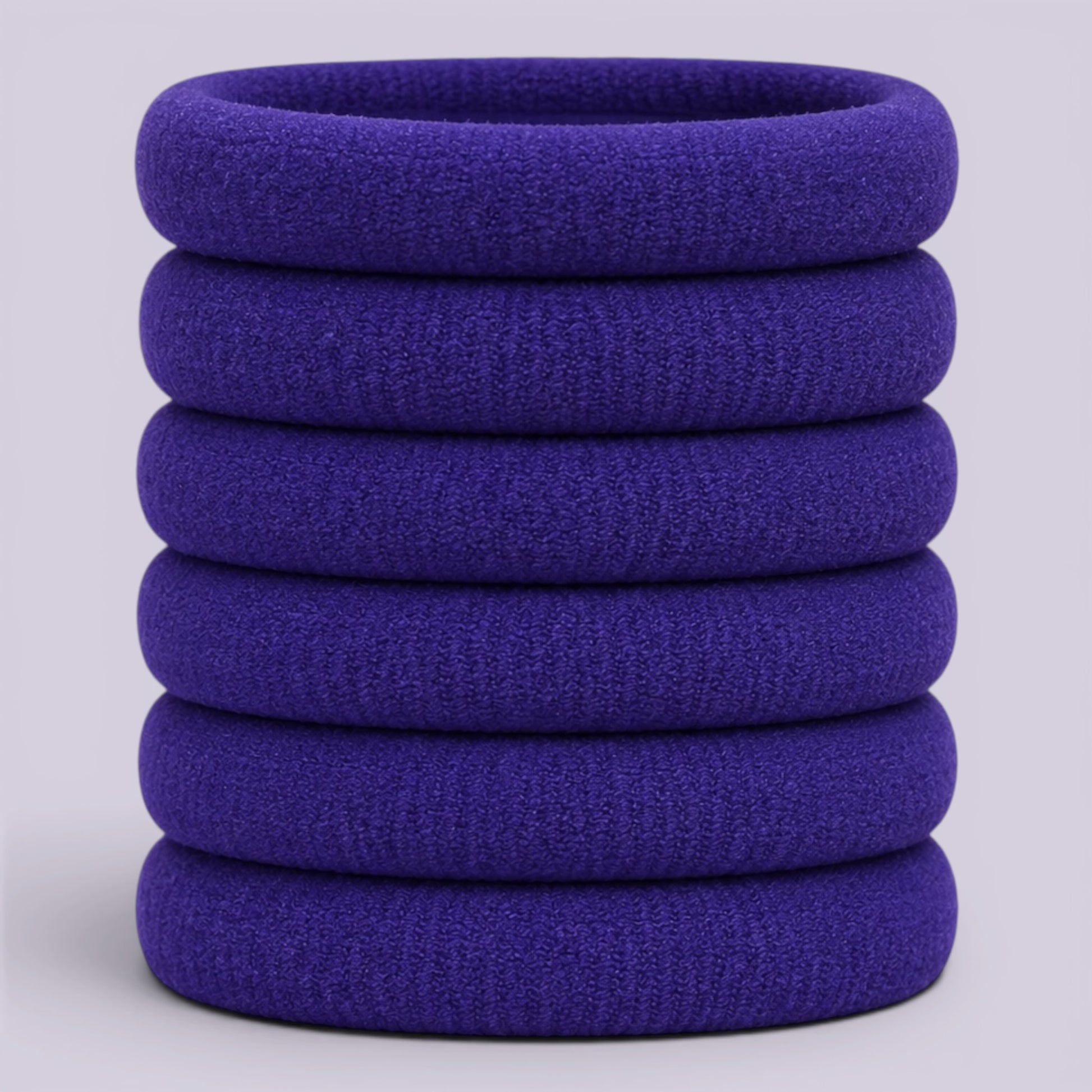 Purple soft non damage school hair bobbles