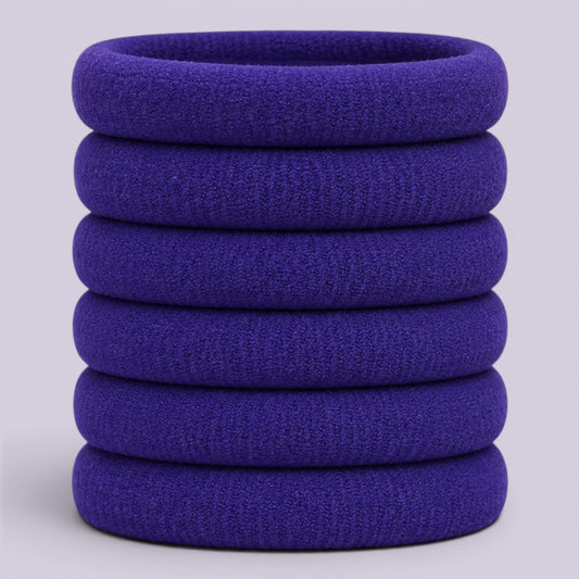 Purple soft non damage school hair bobbles