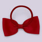 Red bowtie bow bobble on card