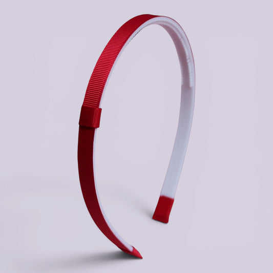 Red school hair headband