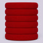 Red soft non damage school hair bobbles