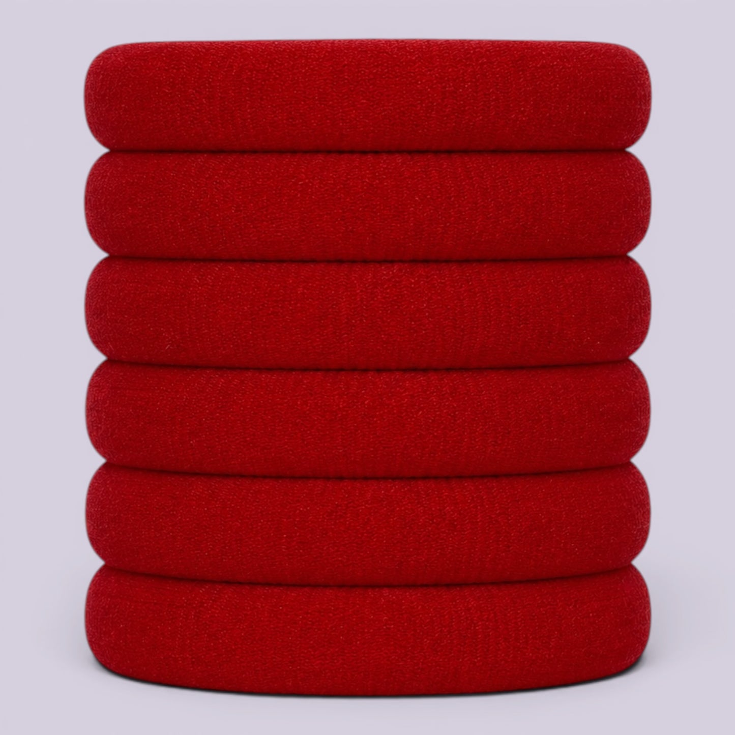 Red soft non damage school hair bobbles