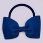 Royal blue bowtie school hair bow bobble