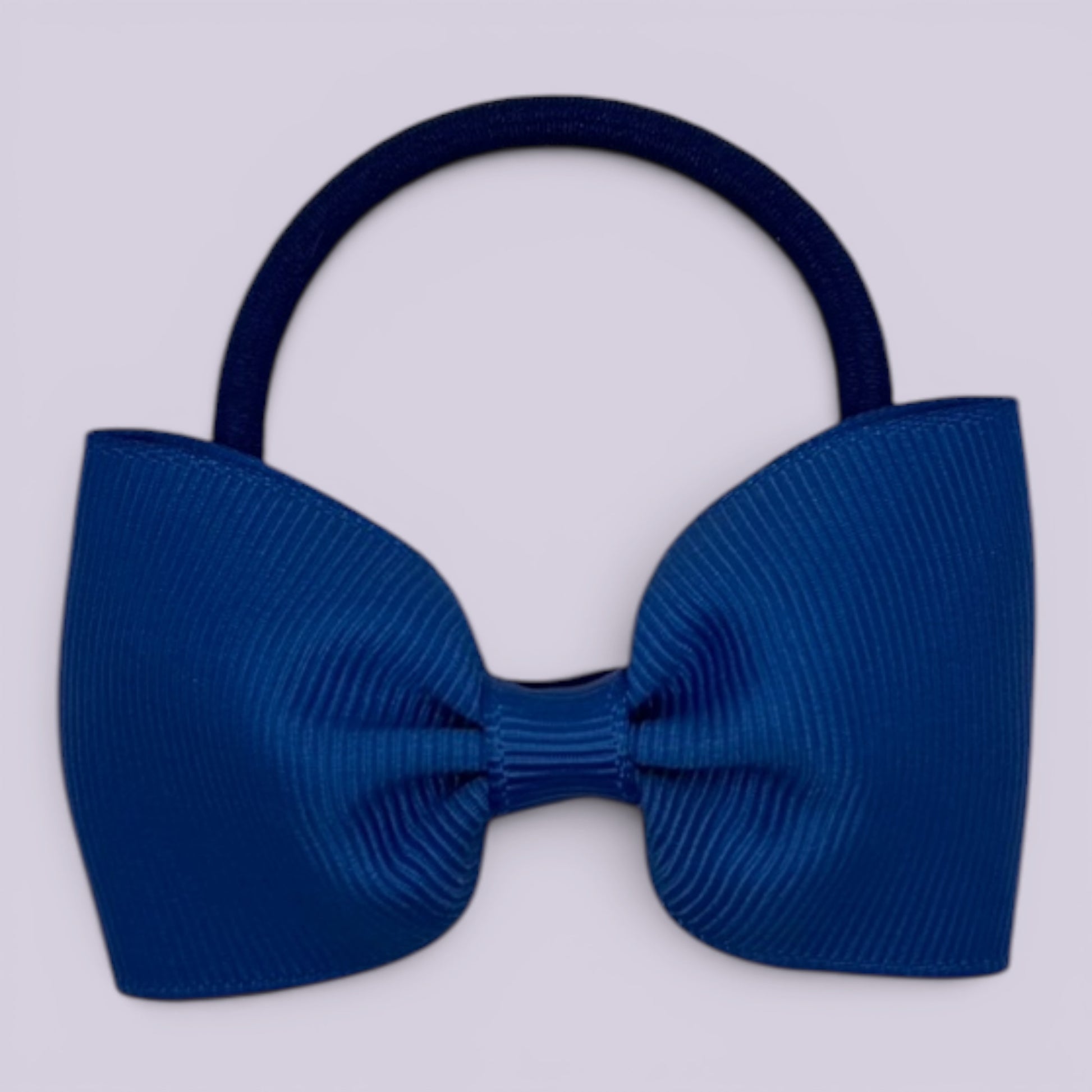 Royal blue bowtie school hair bow bobble