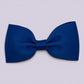 Royal blue bowtie school hair bow clip