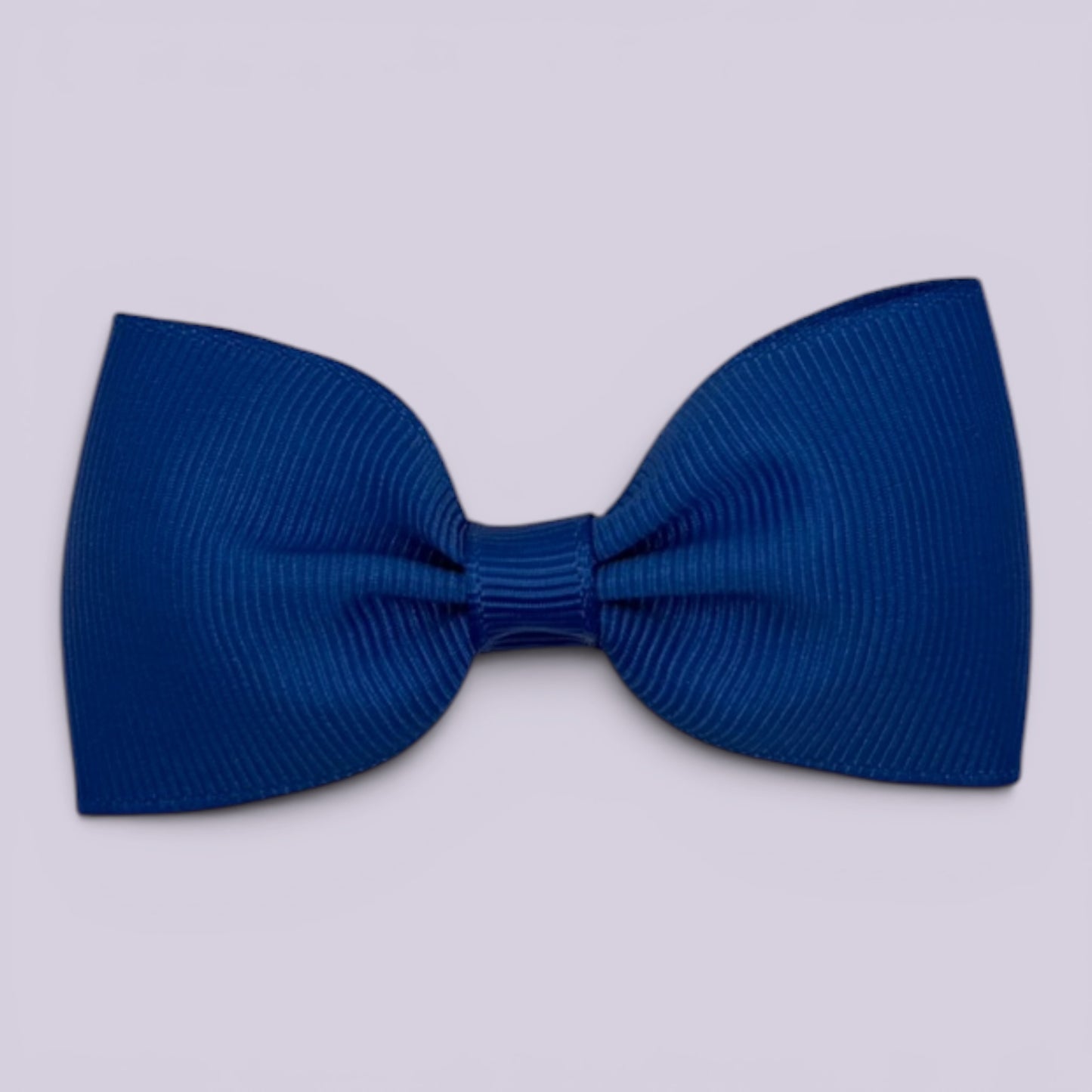 Royal blue bowtie school hair bow clip