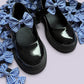 Royal blue gingham shoe bows for school uniform