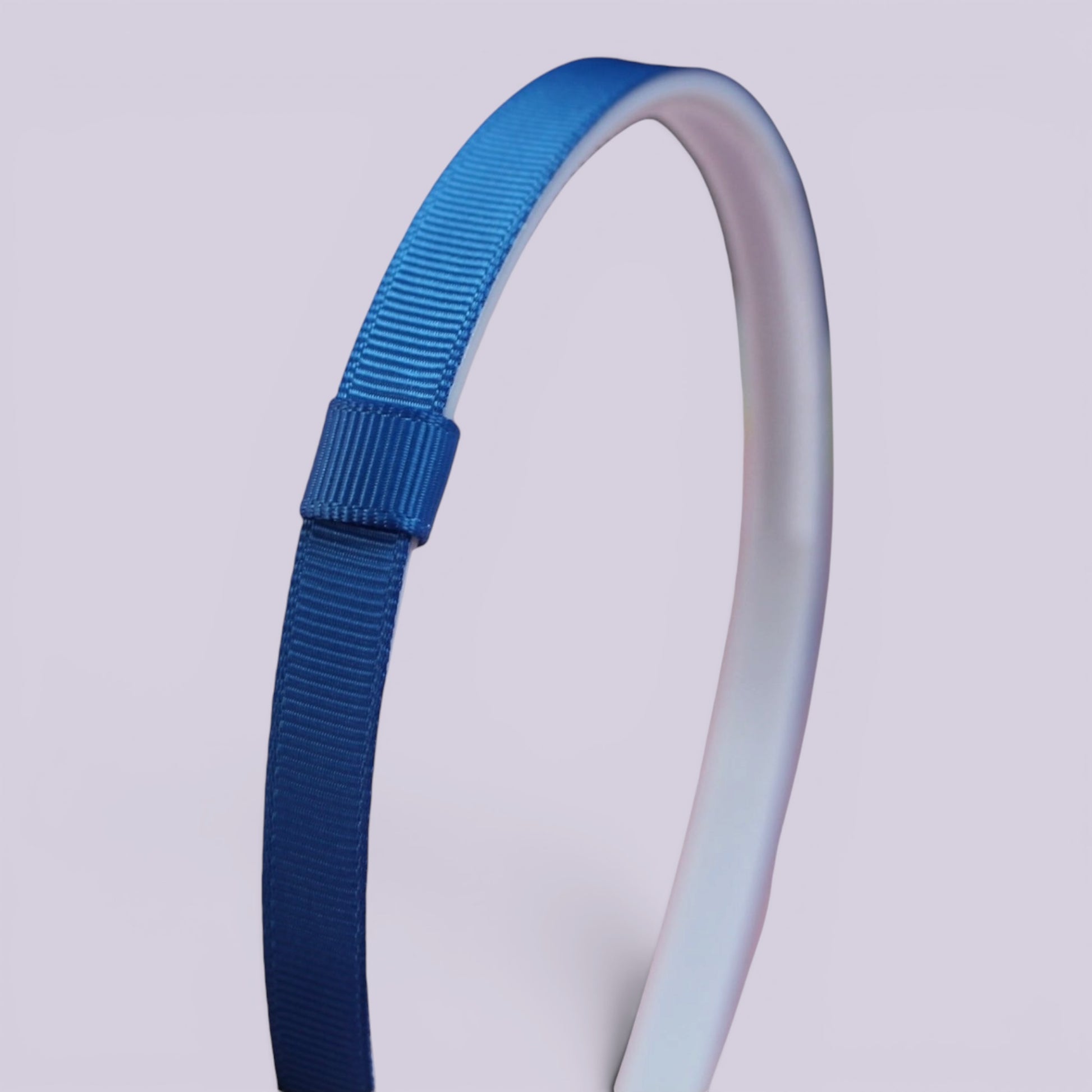 Royal blue headband side view