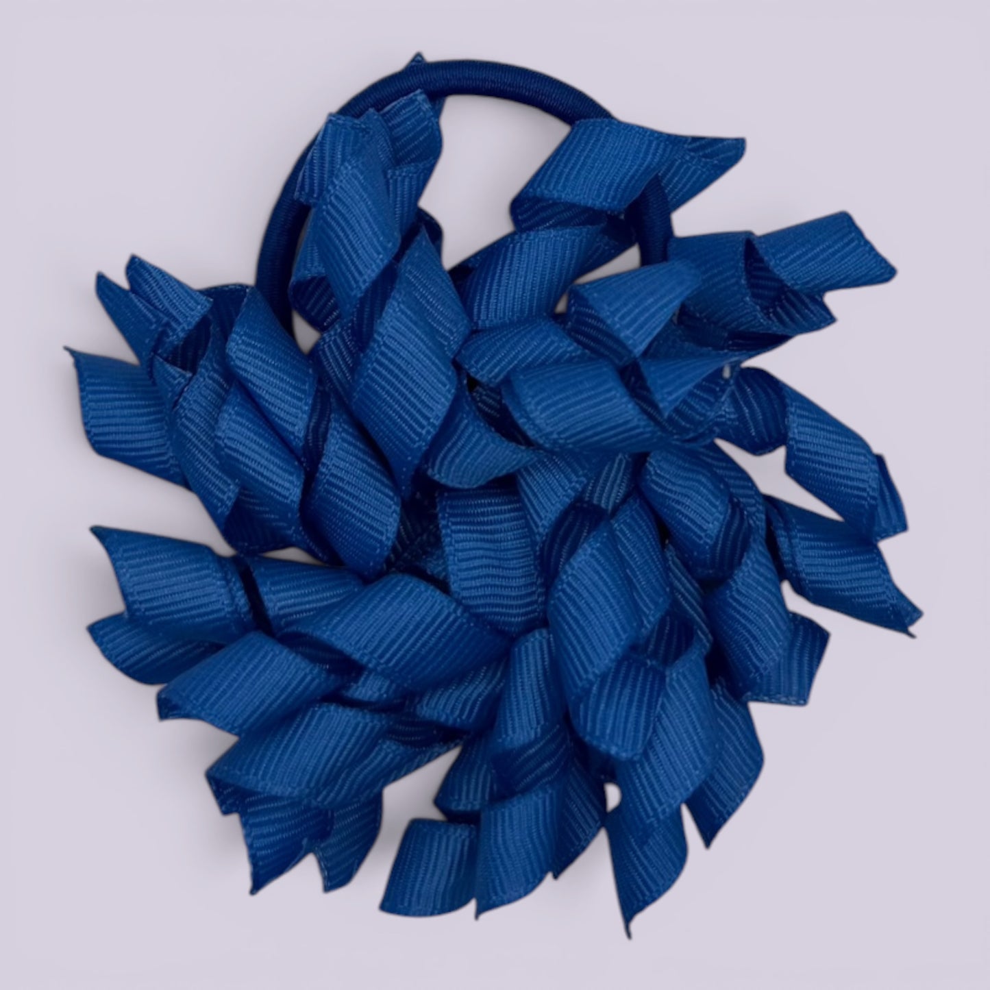 Royal blue korker school hair bow bobble