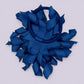 Royal blue korker bow bobble on card